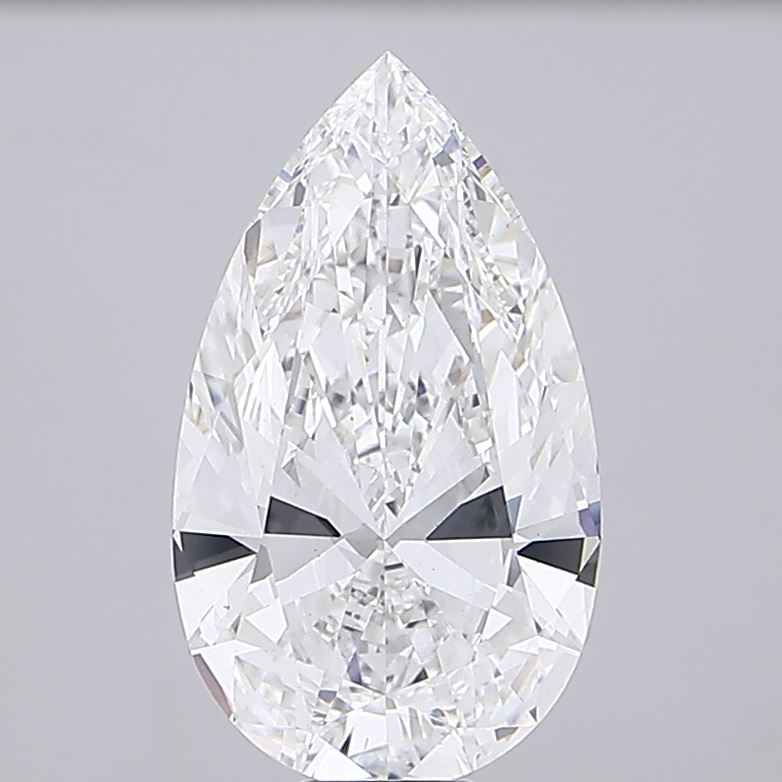 14.07 carat pear lab grown diamond E color VS1 clarity