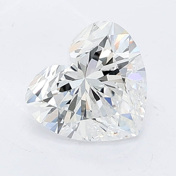 1.00 carat heart lab grown diamond D color VS1 clarity