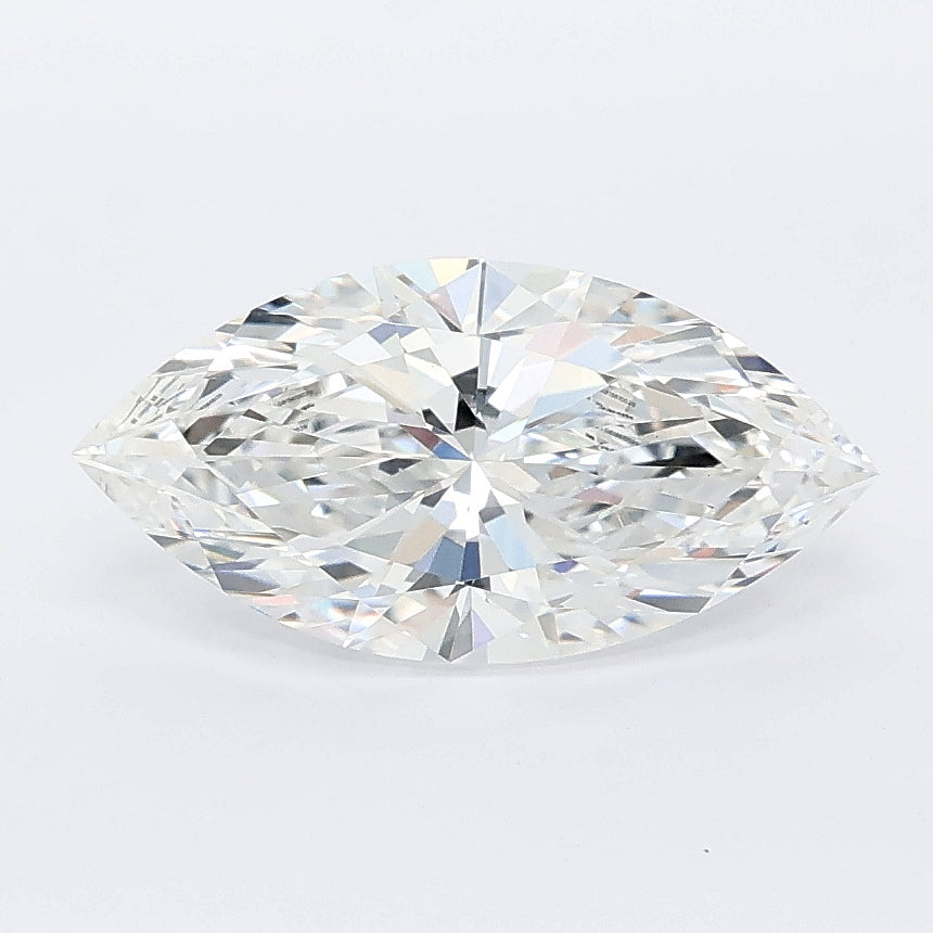 1.58 carat marquise lab grown diamond E color VVS2 clarity