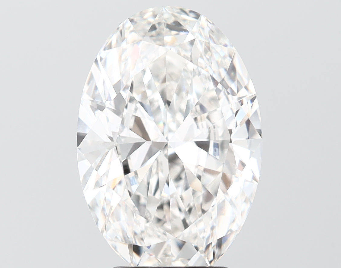 4.01 carat oval lab grown diamond F color VS1 clarity