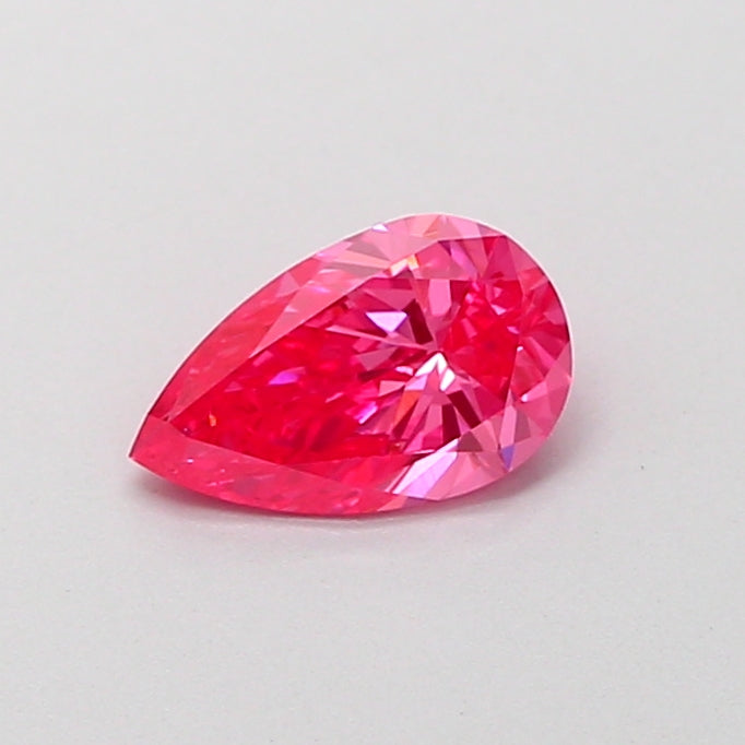0.68 carat pear lab grown diamond D color VVS2 clarity