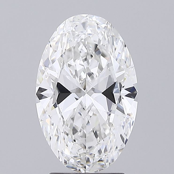 3.02 carat oval lab grown diamond E color VVS2 clarity