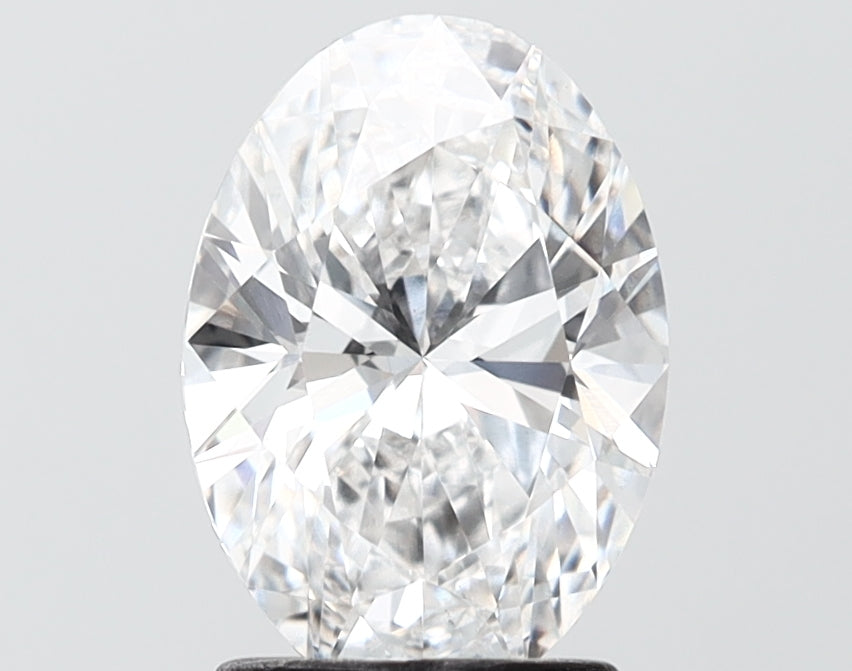 2.01 carat oval lab grown diamond D color VS1 clarity