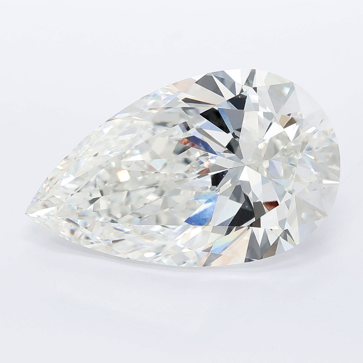 6.81 carat pear lab grown diamond F color VS1 clarity