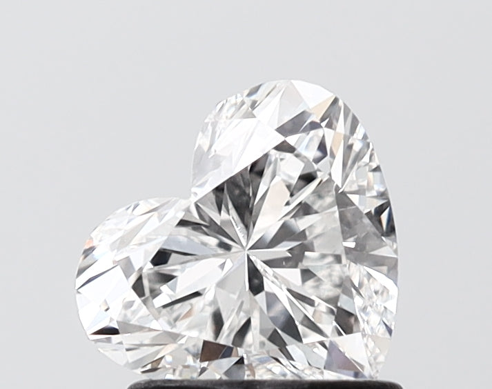 1.17 carat heart lab grown diamond F color VS1 clarity