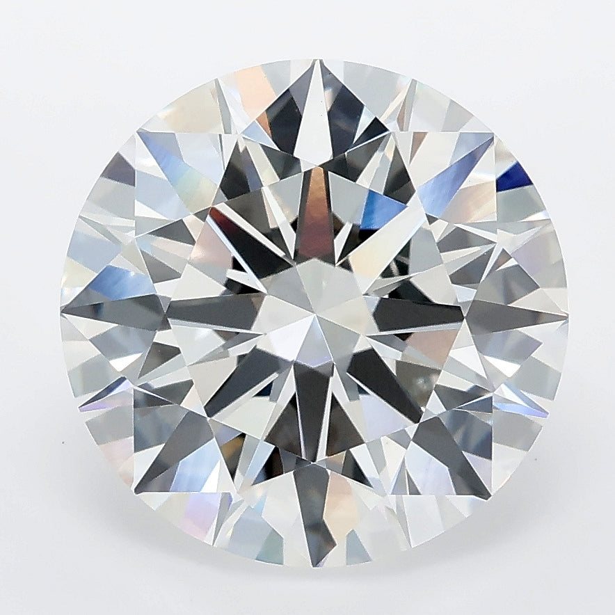 6.06 carat round lab grown diamond E color VVS2 clarity