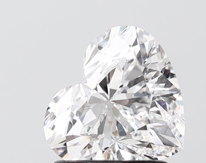 1.51 carat heart lab grown diamond E color VS1 clarity