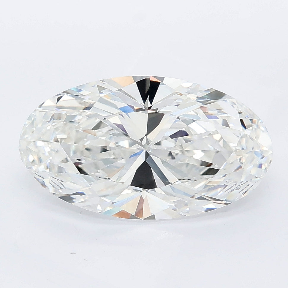 3.27 carat moval lab grown diamond E color VVS2 clarity