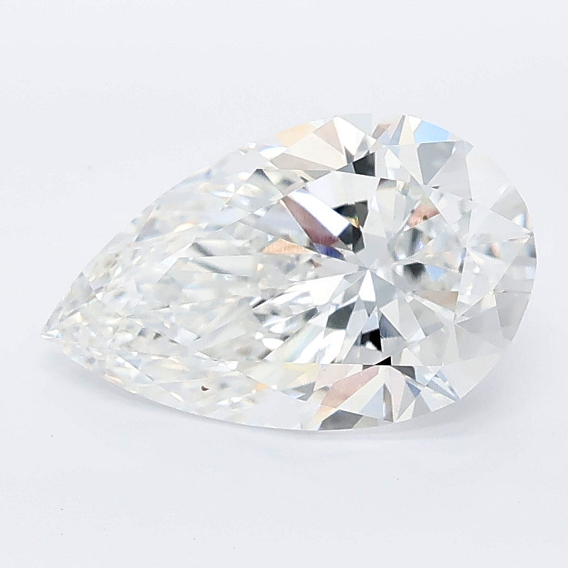 2.02 carat pear lab grown diamond D color VVS2 clarity