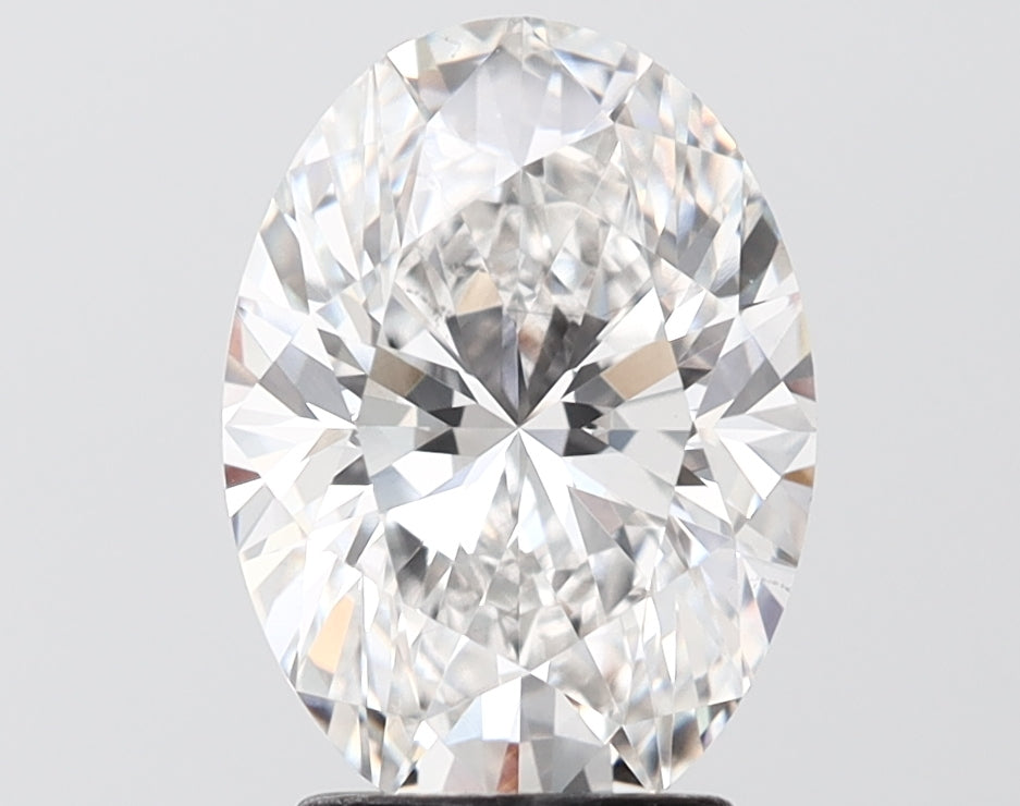 3.02 carat oval lab grown diamond F color VS1 clarity
