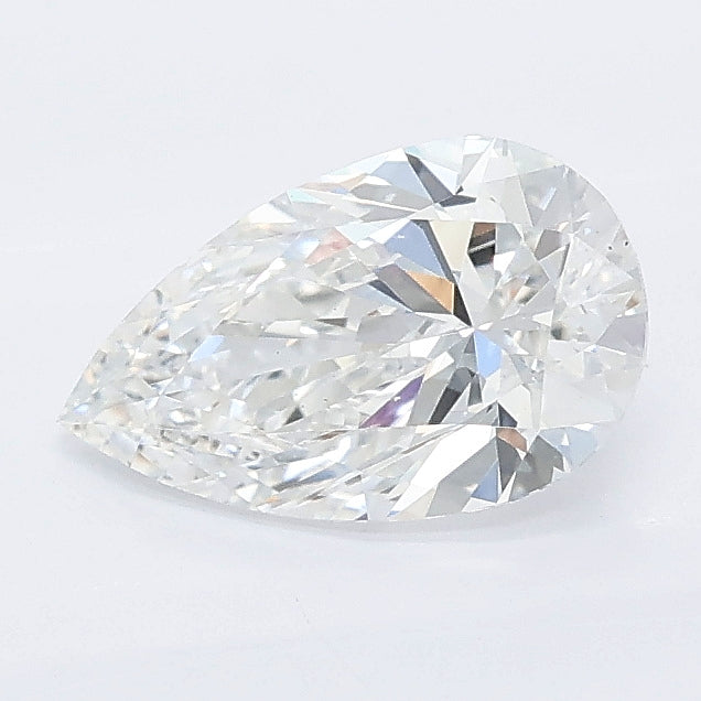 1.00 carat pear lab grown diamond E color VS1 clarity