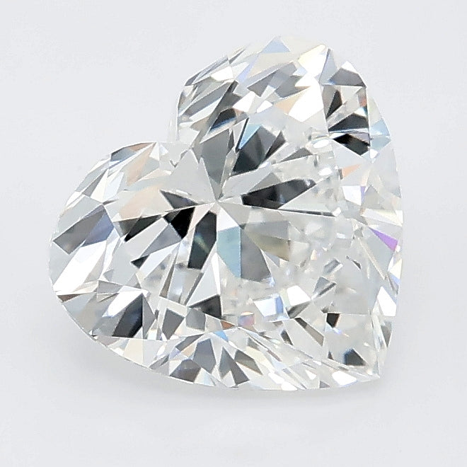 2.04 carat heart lab grown diamond D color VVS2 clarity