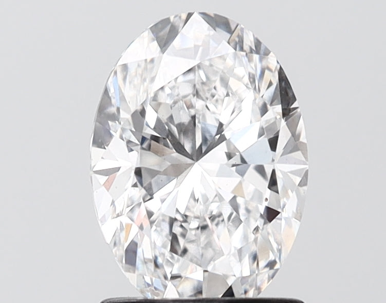 1.51 carat oval lab grown diamond D color VS1 clarity