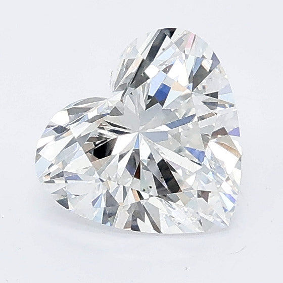 1.00 carat heart lab grown diamond E color VVS2 clarity