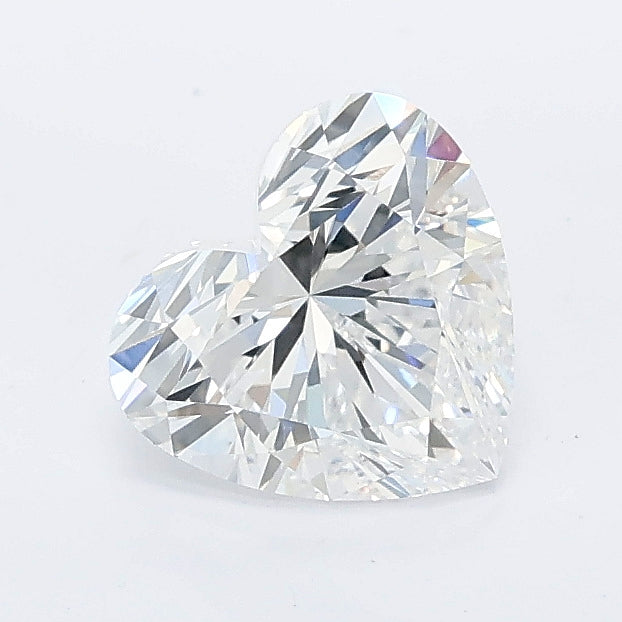 1.09 carat heart lab grown diamond E color VS1 clarity
