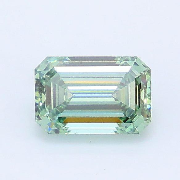 0.94 carat fancy intense green emerald lab grown diamond VS1 clarity