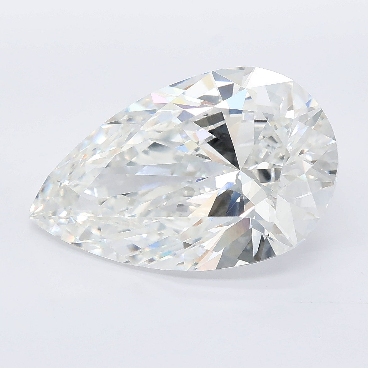 6.03 carat pear lab grown diamond F color VVS2 clarity