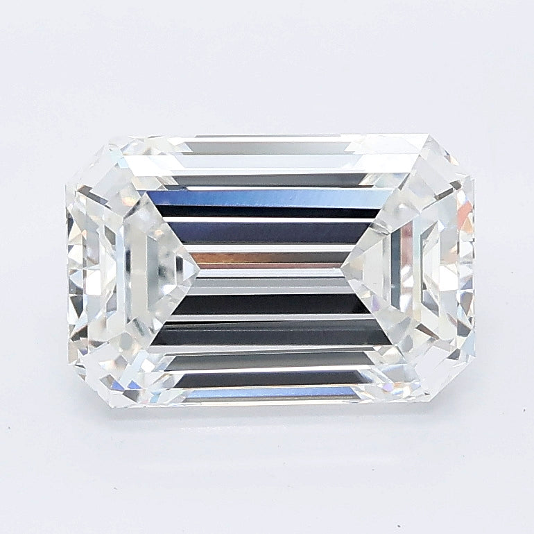 2.54 carat emerald lab grown diamond E color VVS2 clarity