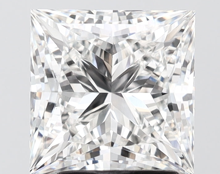 3.04 carat princess lab grown diamond F color VVS2 clarity