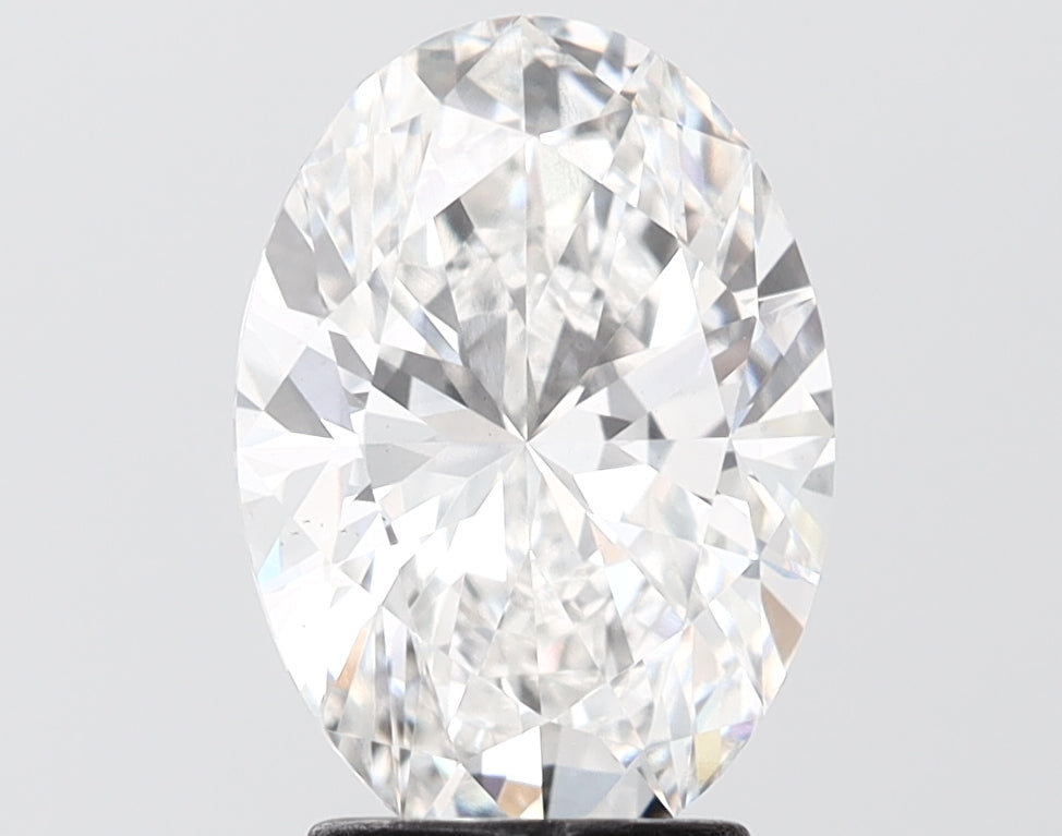 3.04 carat oval lab grown diamond F color VS1 clarity