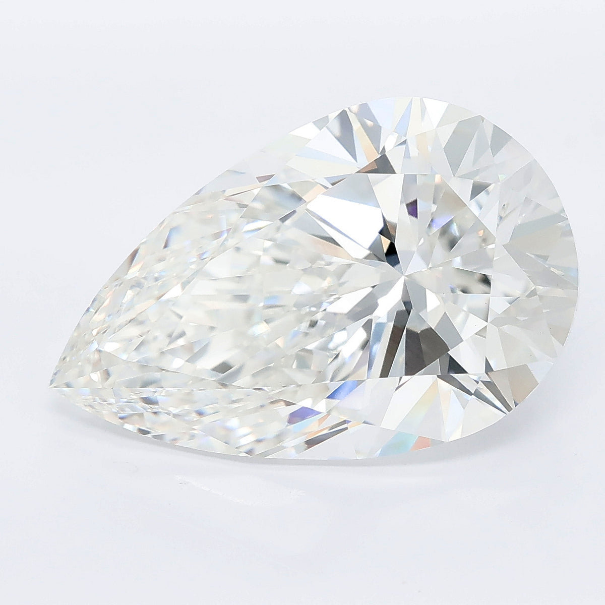 9.01 carat pear lab grown diamond F color VVS2 clarity