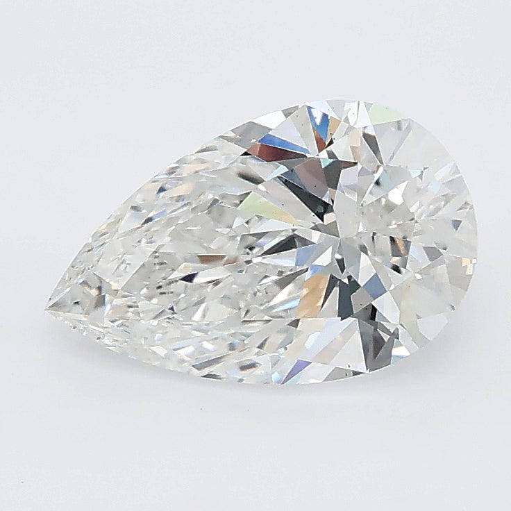 1.55 carat pear lab grown diamond E color VS2 clarity