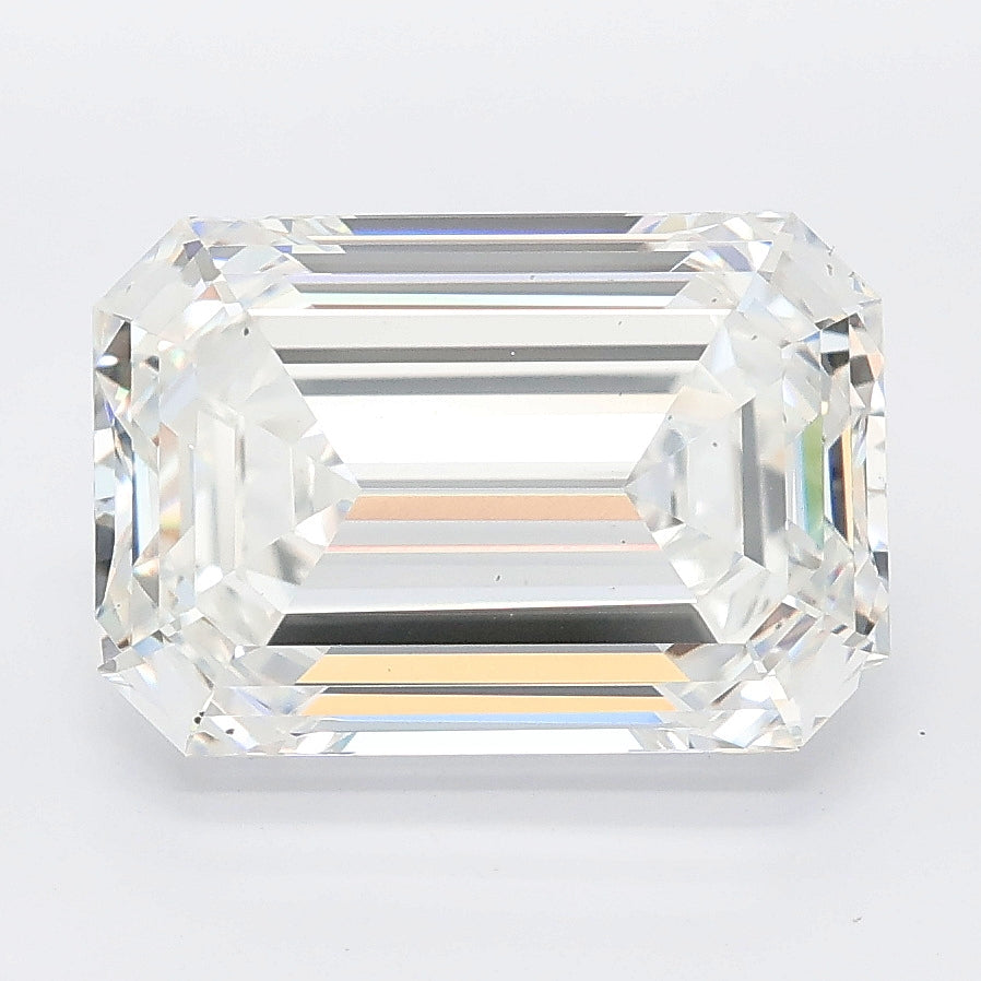 5.03 carat emerald lab grown diamond E color VS2 clarity