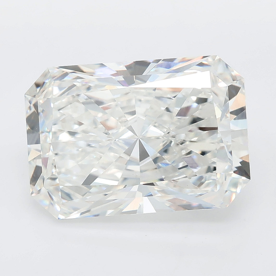 7.05 carat radiant lab grown diamond E color VS1 clarity