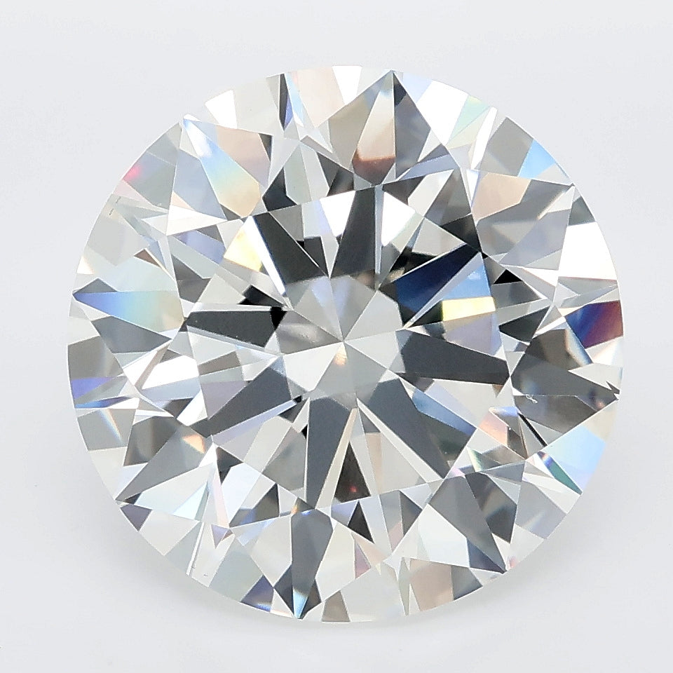 8.09 carat round lab grown diamond E color VVS2 clarity