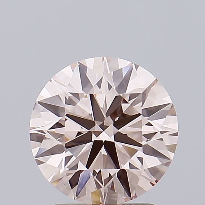 1.97 carat fancy intense pink round lab grown diamond VS1 clarity
