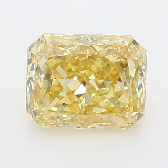 0.97 carat fancy intense yellow radiant lab grown diamond VS1 clarity