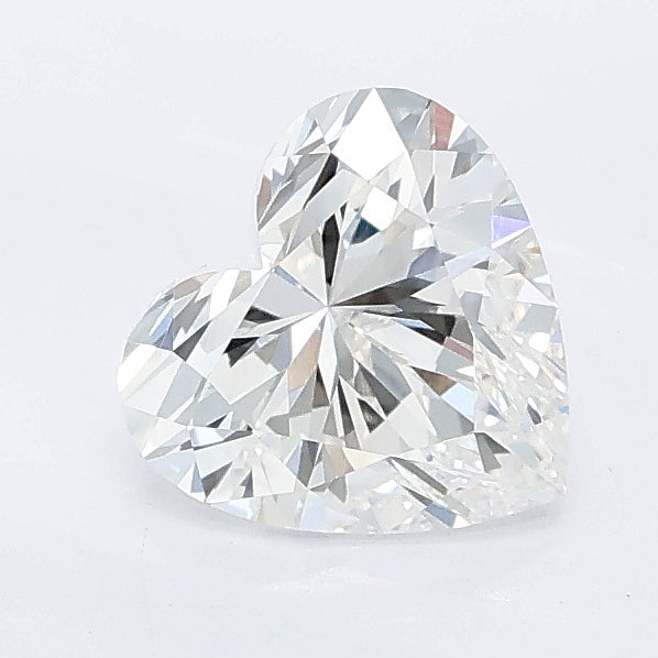 1.08 carat heart lab grown diamond E color VVS2 clarity