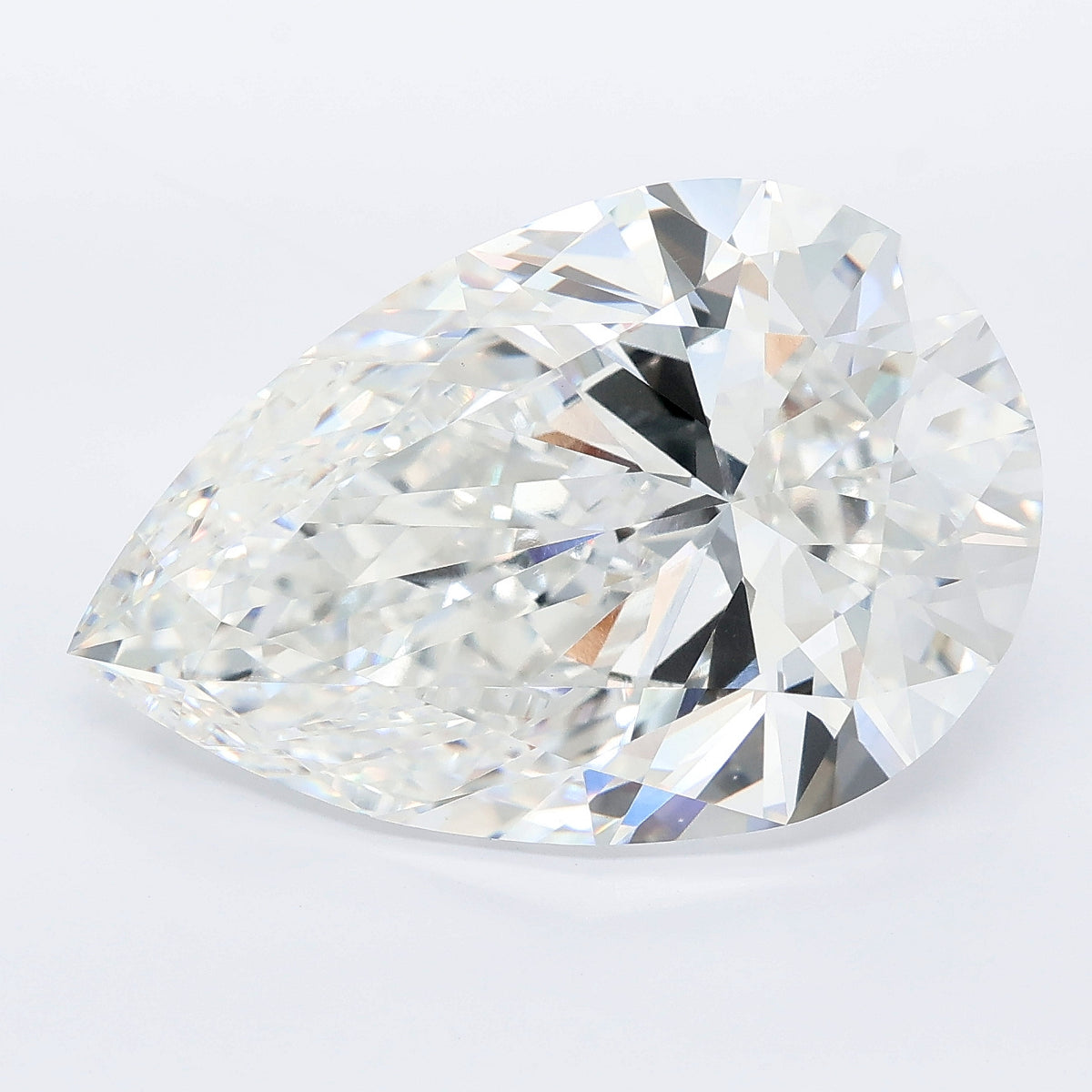 13.04 carat pear lab grown diamond E color VVS2 clarity
