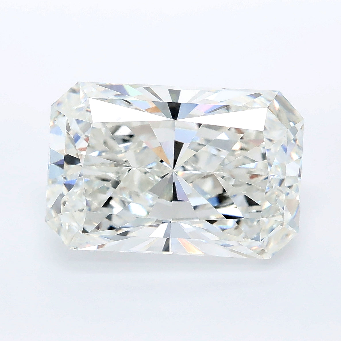 7.07 carat radiant lab grown diamond F color VVS2 clarity