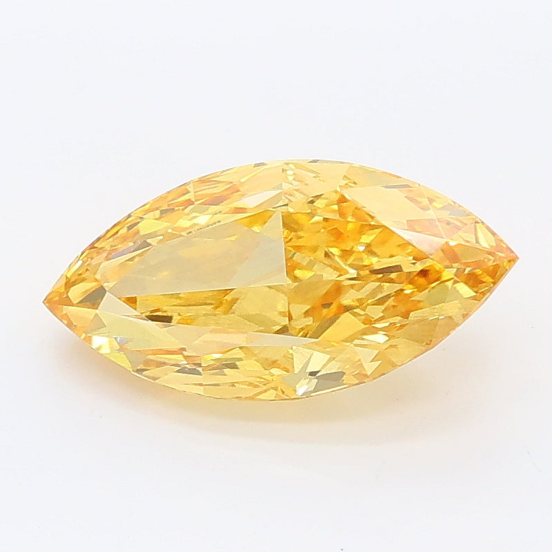 1.82 carat fancy yellow marquise lab grown diamond VS1 clarity