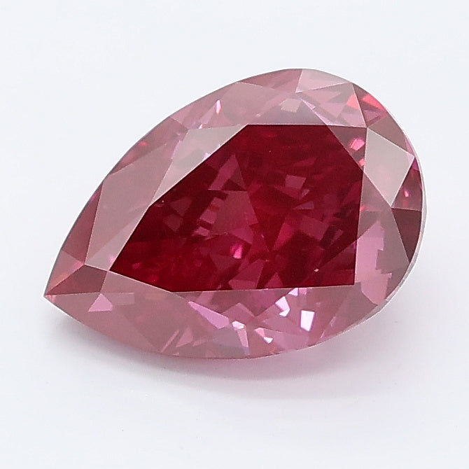1.92 carat fancy vivid pink pear lab grown diamond VS1 clarity