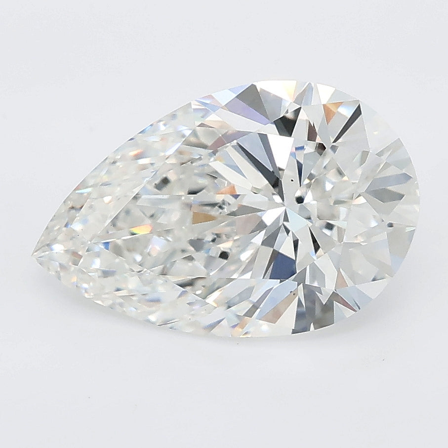 3.25 carat pear lab grown diamond E color VS1 clarity
