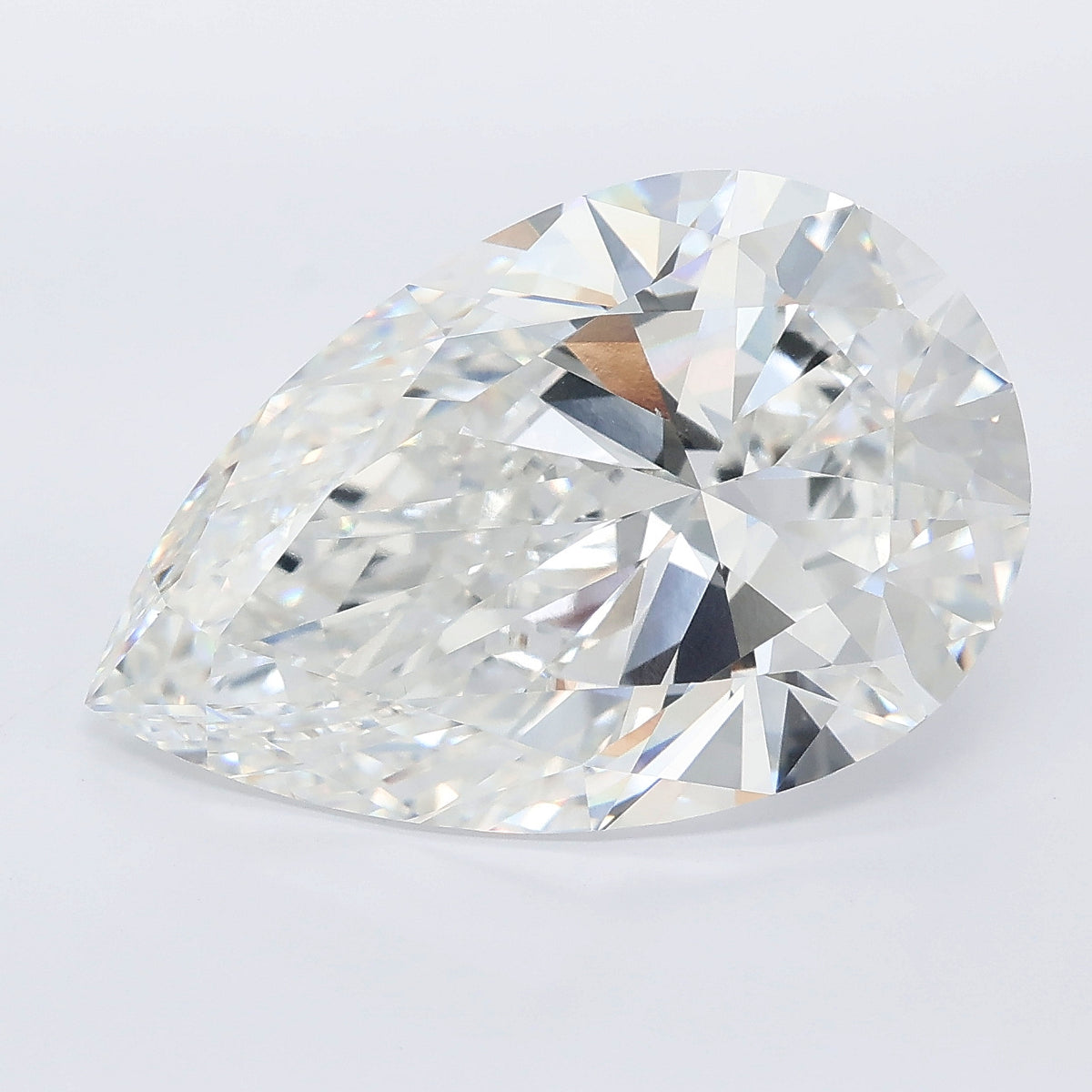 10.07 carat pear lab grown diamond E color VVS2 clarity