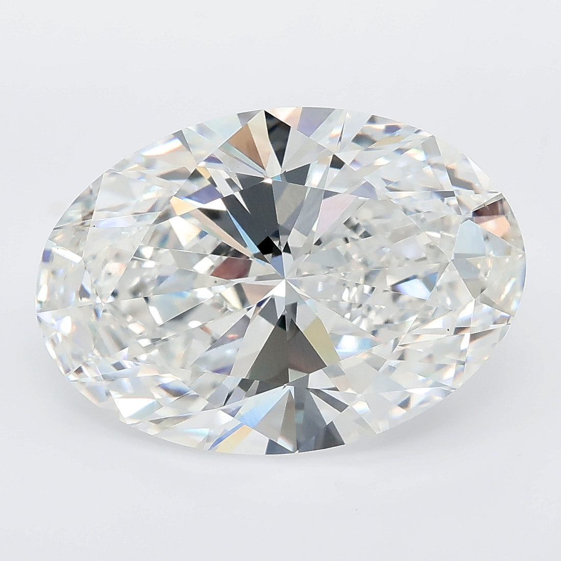 7.06 carat oval lab grown diamond E color VS1 clarity
