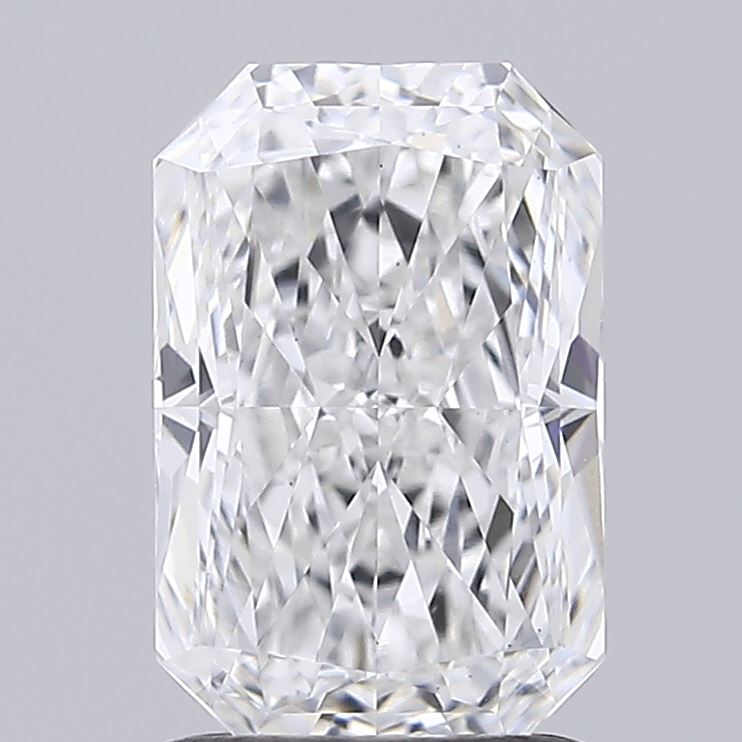 1.42 carat radiant lab grown diamond D color VS1 clarity