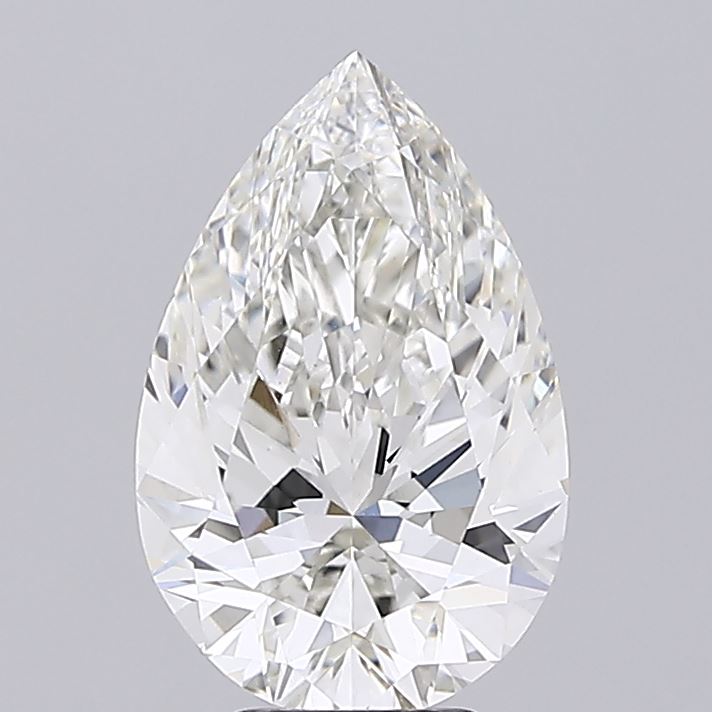 5.00 carat pear lab grown diamond G color VVS2 clarity