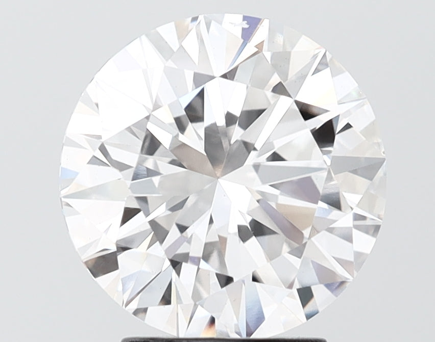 3.10 carat round lab grown diamond F color VS1 clarity