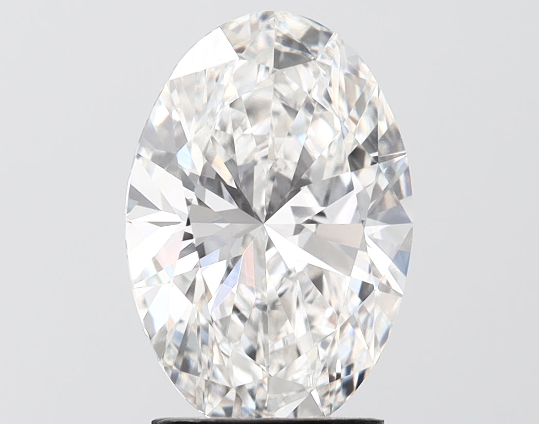 3.09 carat oval lab grown diamond F color VVS2 clarity