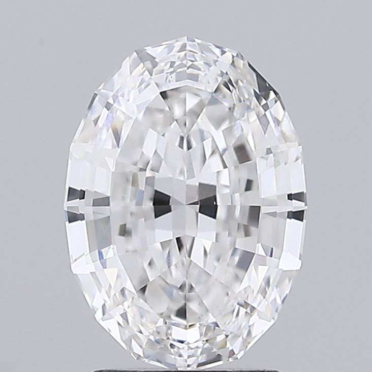3.13 carat oval lab grown diamond E color VS1 clarity