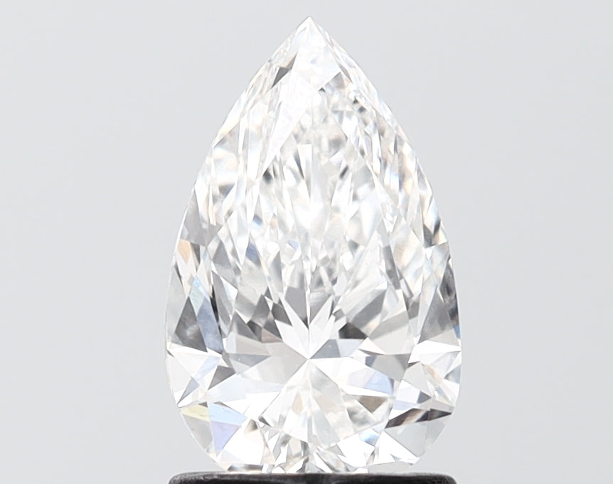 1.41 carat pear lab grown diamond E color VS1 clarity