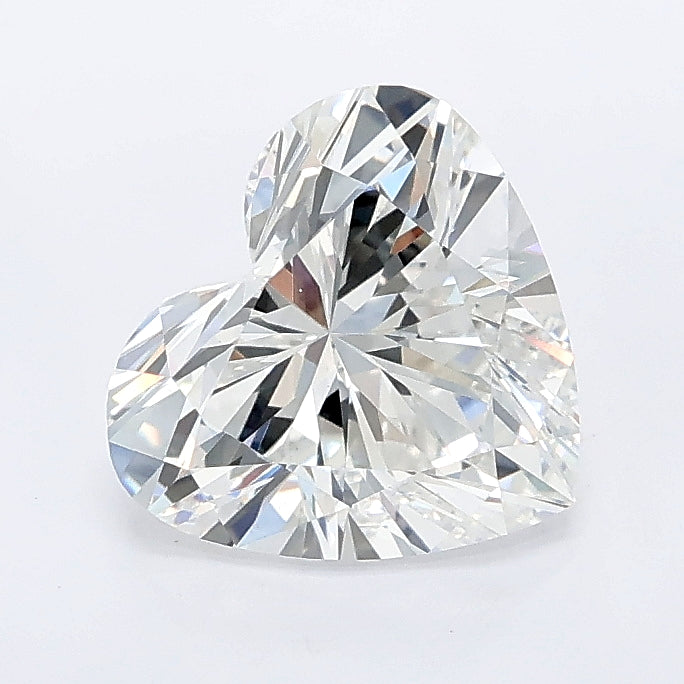 1.54 carat heart lab grown diamond E color VVS2 clarity