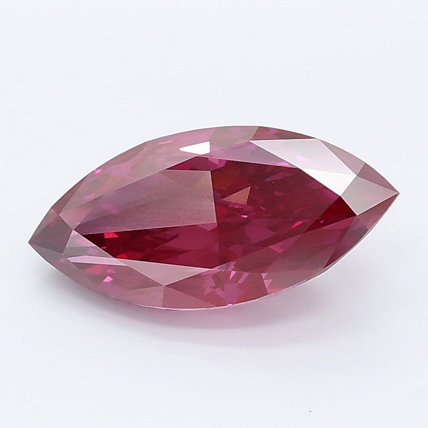 2.00 carat fancy deep pink marquise lab grown diamond VS2 clarity
