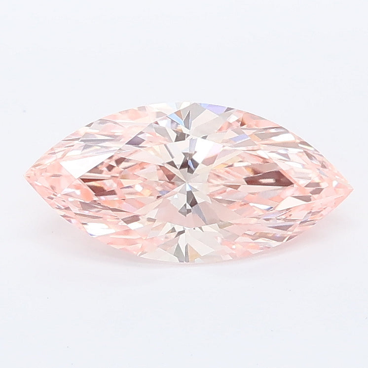 1.09 carat fancy intense pink marquise lab grown diamond VS1 clarity
