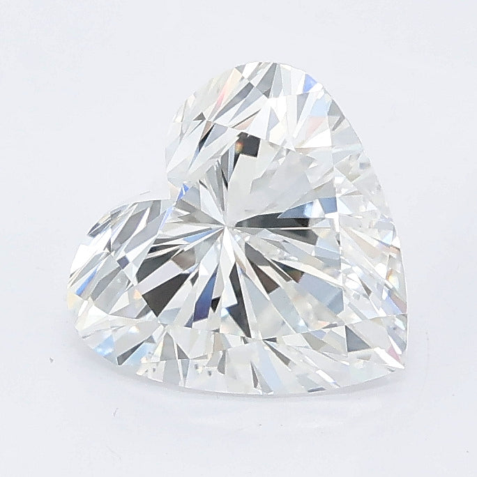 1.58 carat heart lab grown diamond E color VVS2 clarity