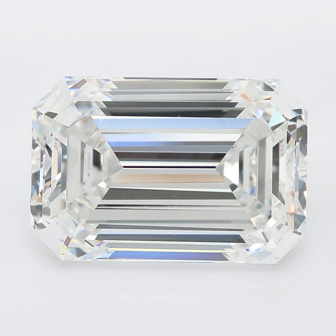 8.51 carat emerald lab grown diamond E color VVS2 clarity